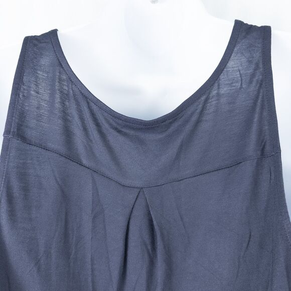 Express Striped Chiffon Front Sleeveless Blouse Womens XS Sheer Preppy Nautical - Picture 13 of 15